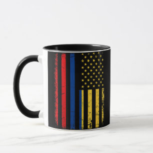 Kolumbianische amerikanische Flagge Kolumbianische Tasse