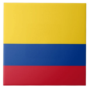 kolumbianische Flag Tile Fliese