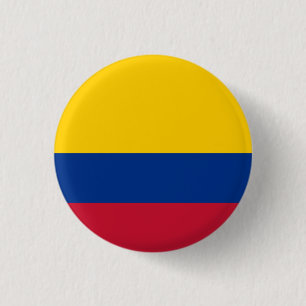 kolumbianische Flagge Button