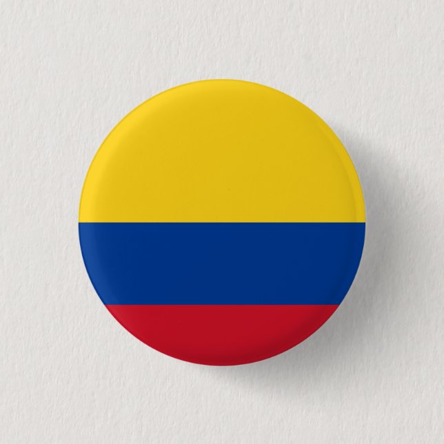kolumbianische Flagge Button (Vorderseite)