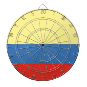 kolumbianische Flagge Dartscheibe