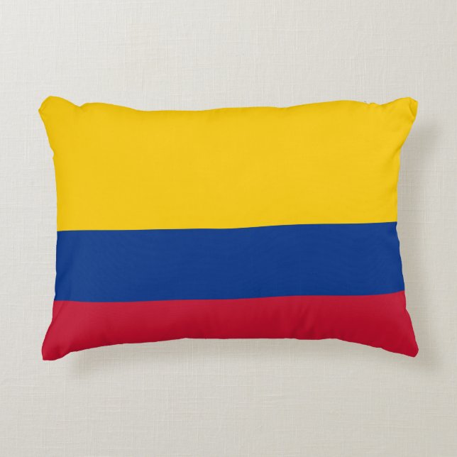 kolumbianische Flagge Dekokissen (Vorderseite)
