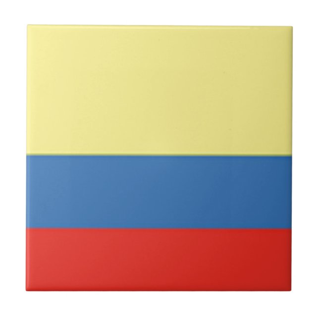 kolumbianische Flagge Fliese (Vorderseite)