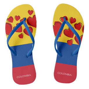 Kolumbianische Flagge Flip Flops