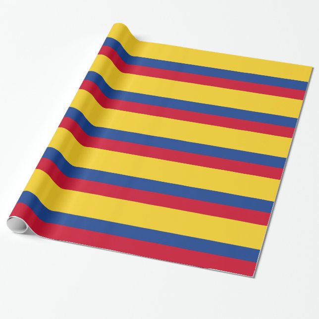 Kolumbianische Flagge Geschenkpapier (Ungerollt)