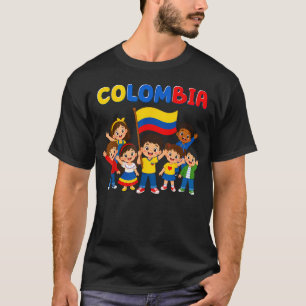 Kolumbianische Flagge Kolumbien Stolz Wurzeln Patr T-Shirt
