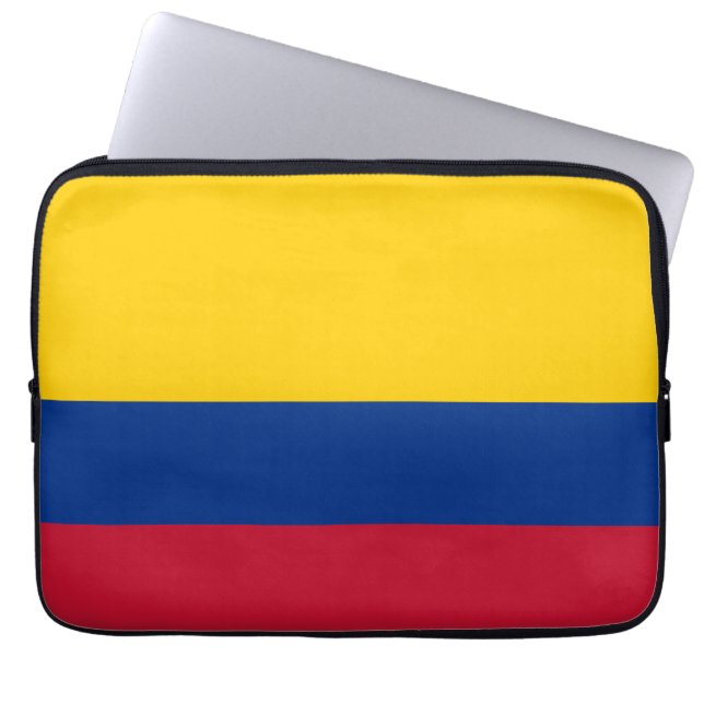 Kolumbianische Flagge Laptopschutzhülle (Vorderseite)