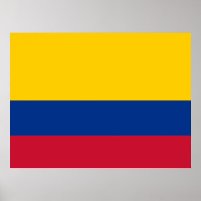 Kolumbianische Flagge Poster (Vorne)
