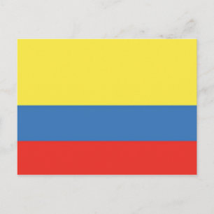 kolumbianische Flagge Postkarte