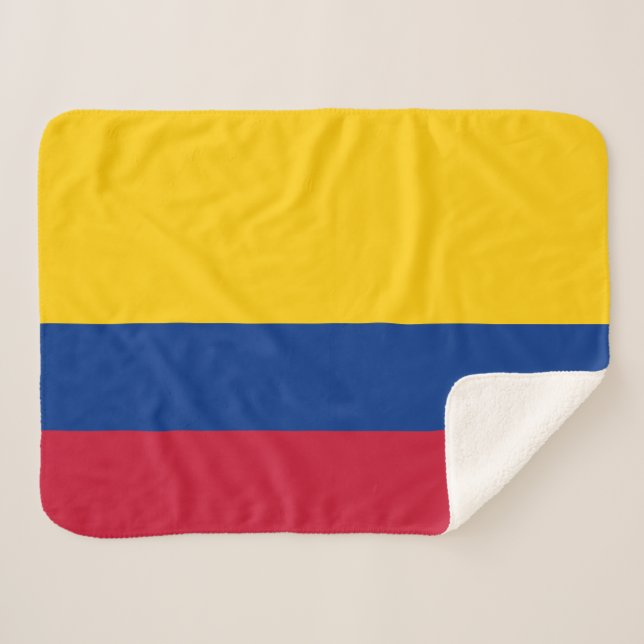 kolumbianische Flagge Sherpadecke (Vorderseite (Horizontal))