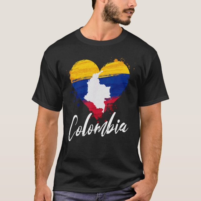 kolumbianische Flagge Staatsangehörigkeit kolumbia T-Shirt (Vorderseite)