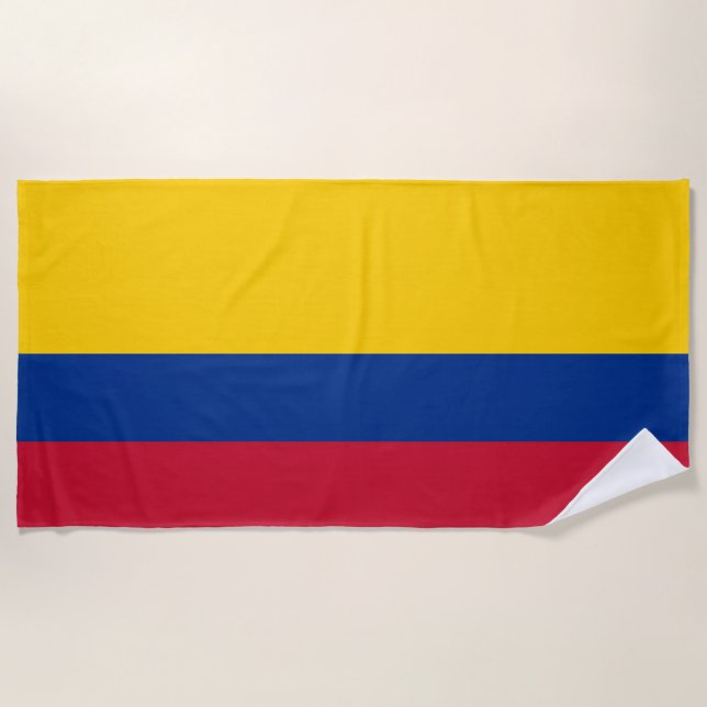 kolumbianische Flagge Strandtuch (Vorderseite)