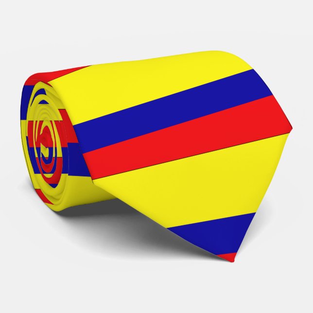 kolumbianische Flaggenfarben Krawatte (Gerollt)