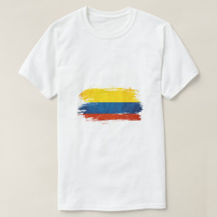 Kolumbianische Flaggenkunst T-Shirt