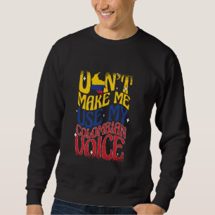 Kolumbianische Frauen Hispanic Pride Kolumbien Fla Sweatshirt