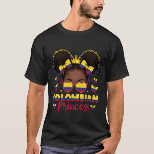 Kolumbianische Prinzessin Kolumbianische Flagge Af T-Shirt