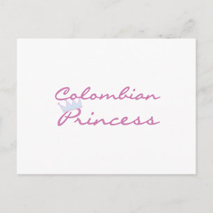 kolumbianische Prinzessin Postkarte