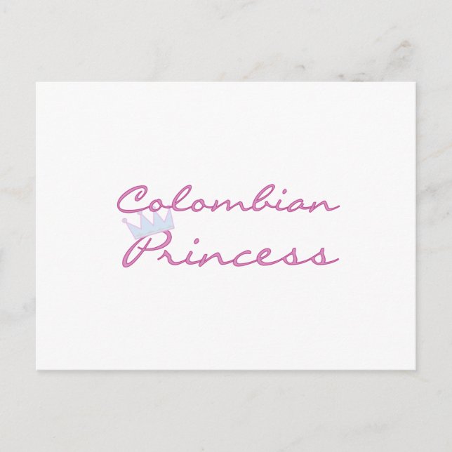 kolumbianische Prinzessin Postkarte (Vorderseite)