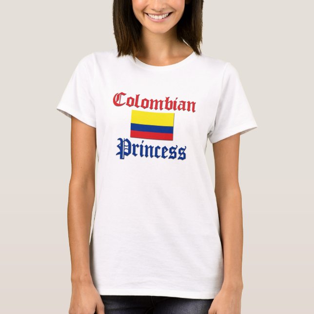 Kolumbianische Prinzessin T-Shirt (Vorderseite)