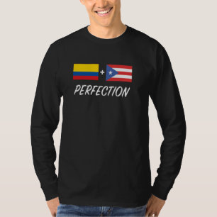 kolumbianische puerto-amerikanische Flagge Kolumbi T-Shirt