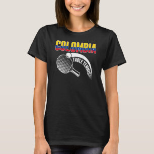 Kolumbianische Tischtennis-Unterstützung T-Shirt