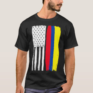 Kolumbianischer Amerikaner Halbe Kolumbien Halbame T-Shirt