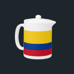 Kolumbianischer Flaggenteapot<br><div class="desc">Fügen Sie Ihrer Teesammlung eine Touch kolumbianischen Stolzes hinzu mit unserem exklusiven Teekessel mit kolumbianischer Flagge! Dieser Teekessel, der mit viel Liebe zum Detail gestaltet wurde, ist nicht nur ein funktionaler Gegenstand, sondern ein schönes Fest der reichen Kultur und des kulturellen Erbes Kolumbiens. Das elegante Design zeigt die kolumbianische Fahne...</div>