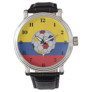 Kolumbianischer Fußball Armbanduhr