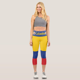 Kolumbianischer Fußball Capri Leggings
