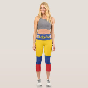 Kolumbianischer Fußball Capri Leggings