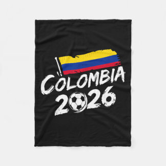 Kolumbianischer Fußballspielers Fan Colombian Fleecedecke