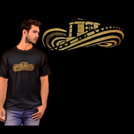 Kolumbianischer Sombrero Vueltiao in Gold Leaf T-Shirt