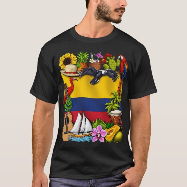 Kolumbianischer Stolz T-Shirt (Vorderseite)