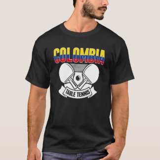 Kolumbianischer Tischtennis-Support Ping Pong T-Shirt