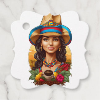 Kolumbianisches Brewscape: Einzigartig mit Kaffee  Geschenkanhänger