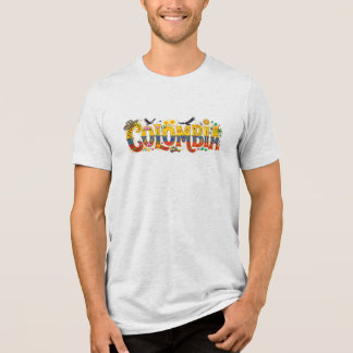 Kolumbianisches Erbe Lebendige Tropische Kultur, K Tri-Blend Shirt