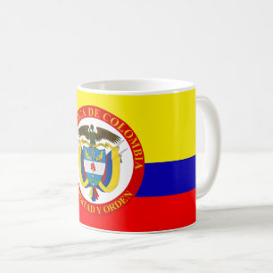 Kolumbianisches Flaggen-Wappen Tasse