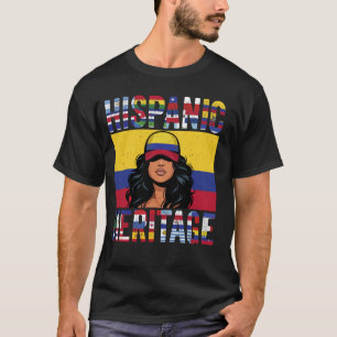 Kolumbianisches hispanisches Erbe Stolz kolumbiani T-Shirt
