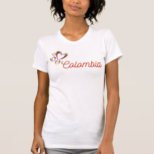 Kolumbianisches Mädchen-Geschenk, Kolumbianische F T-Shirt
