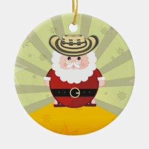 kolumbianisches Weihnachten Keramik Ornament