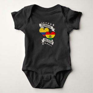 Kolumbien Bolivien Herzfahnen Kolumbien Bolivien Baby Strampler