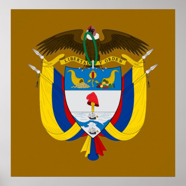 Kolumbien COA Poster (Vorne)