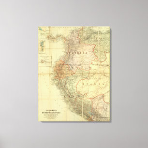 Kolumbien, Ecuador, Peru, Panama 3 Leinwanddruck