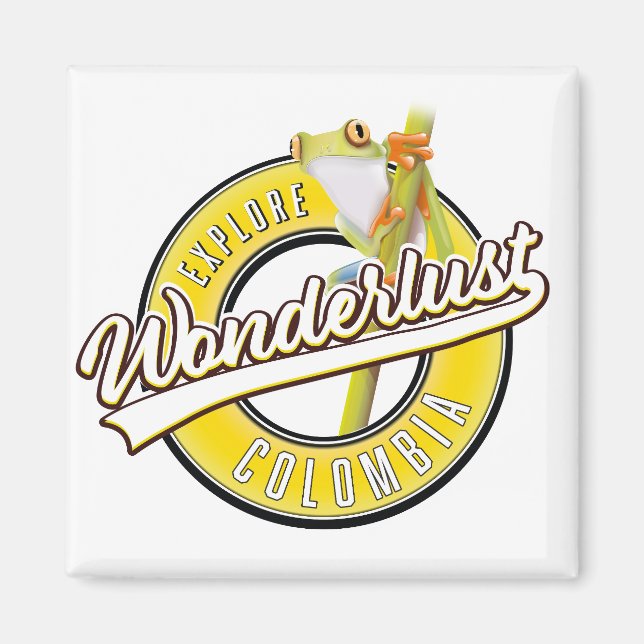 Kolumbien erforschen Wunderland Magnet (Vorne)