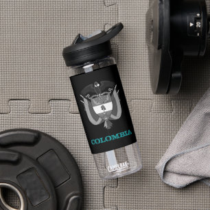 Kolumbien-Fitness und kolumbianisches Wappen / Fah Trinkflasche