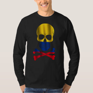 Kolumbien Flag Design Schädelflagge Kolumbien T-Shirt