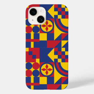 Kolumbien Flag farbenfrohe Muster Case-Mate iPhone 14 Hülle