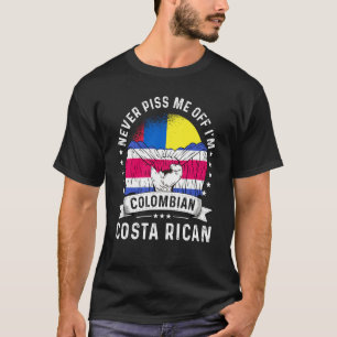 Kolumbien-Flagge Costa Rica Gewachsen Humor Bürge T-Shirt
