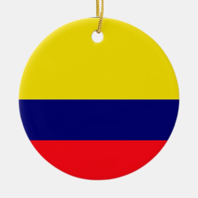 Kolumbien-Flagge Keramik Ornament (Vorne)