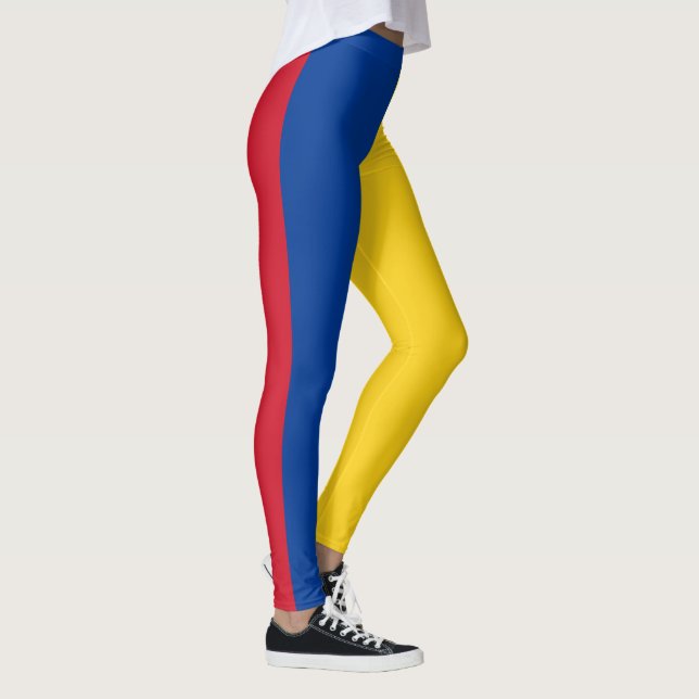 Kolumbien-Flagge Leggings (Rechts)